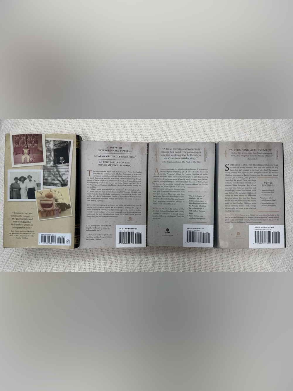 Miss Peregrine's Peculiar Children Book Set by - Ransom Riggs (4 books). - Picture 2 of 3